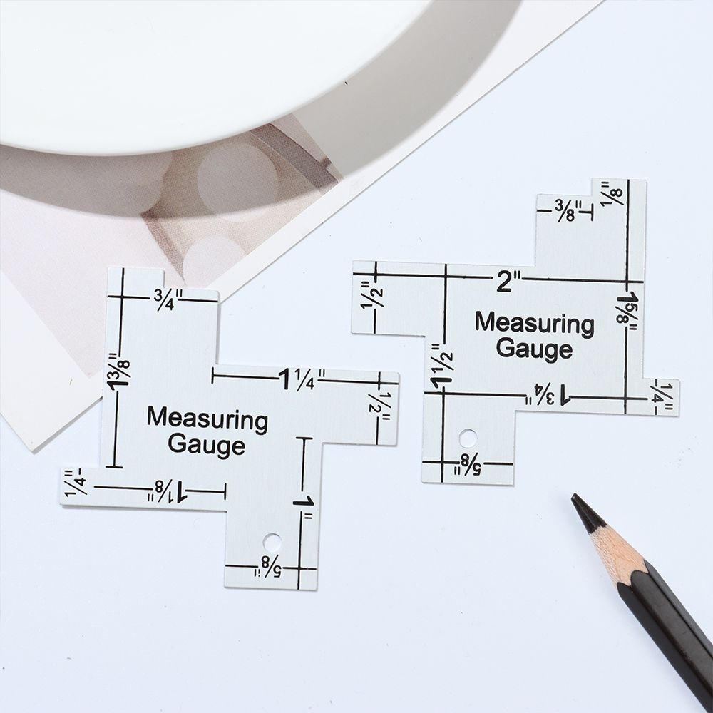 Seam Measuring Gauge Tailor Ruler Patchwork Quilting Template Sewing Ruler