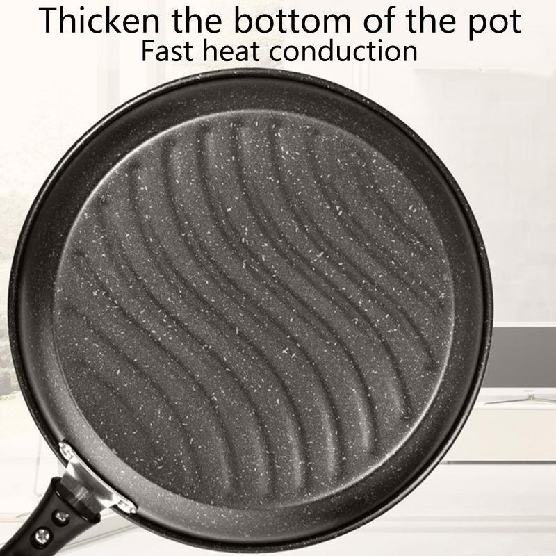 26 CM Iron Omelet Pan Egg Pan Iron Material Pots Suit for Induction Non Toxic