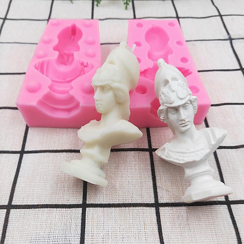Greek Goddess Silicone Candle Mold Handmade Fondant Plaster Mould