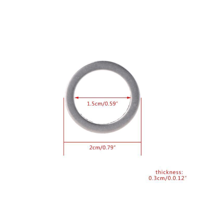 2 Pcs Bicycle Pedal Spacer Crank Cycling MTB Bike Stainless Steel Ring Washers