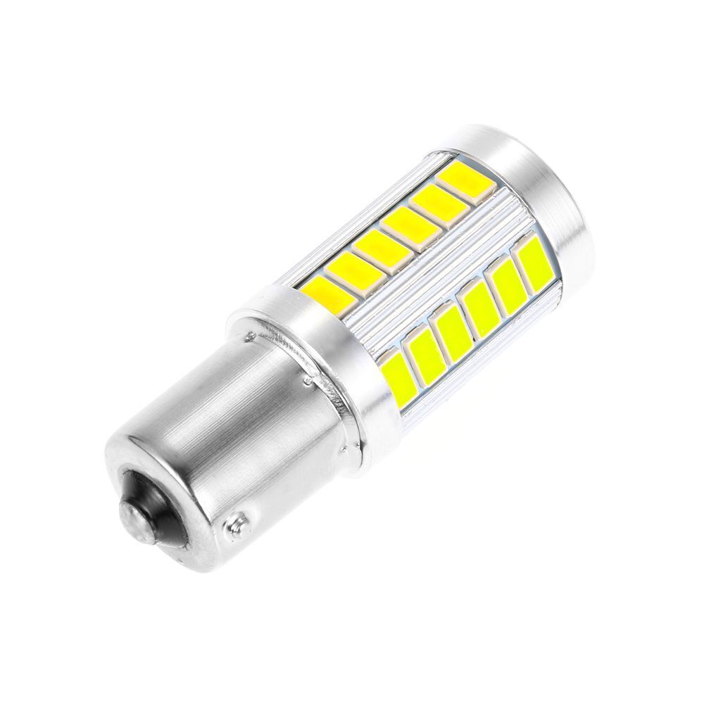Parts 33SMD 150° White Turn Signal Bulbs Tail Lights 1156 BAU15S PY21W LED