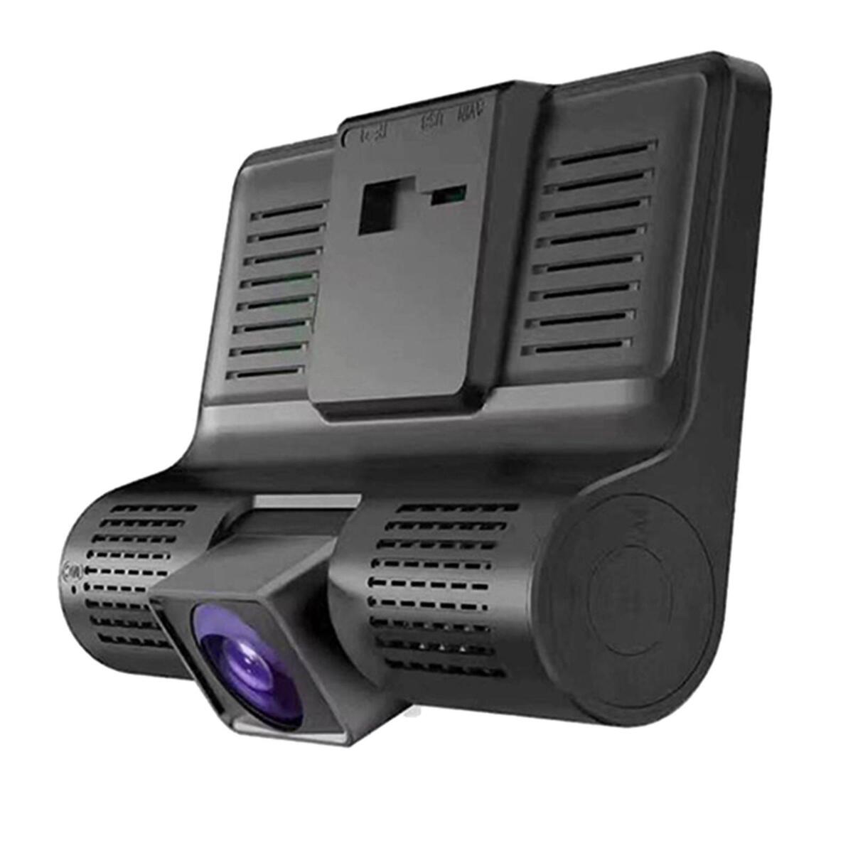 4'' HD 3 Lens Car Vehicle DVR   Cam Recorder w/ Rearview Camera 720P