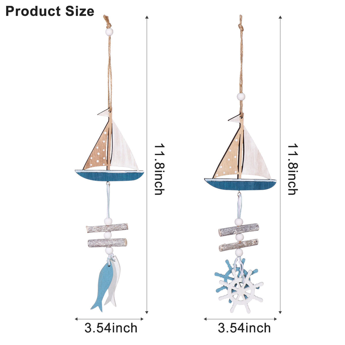 Party Supplies Wooden pendant Crafts Decorative Hanging Ornaments Ocean style