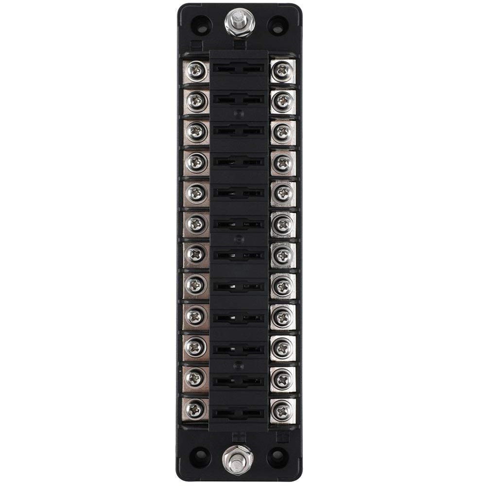 Boat Bus Marine Plastic Cover Block Fuse Box Blade Fuse Holder Car Accessory