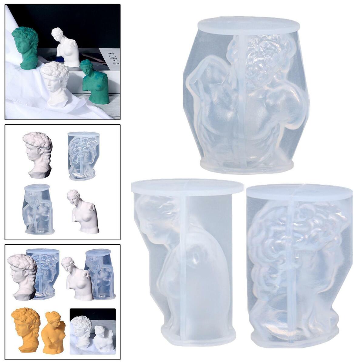 3Pcs   Silicone Mold Cake Decorative Handmade Wax  Mould