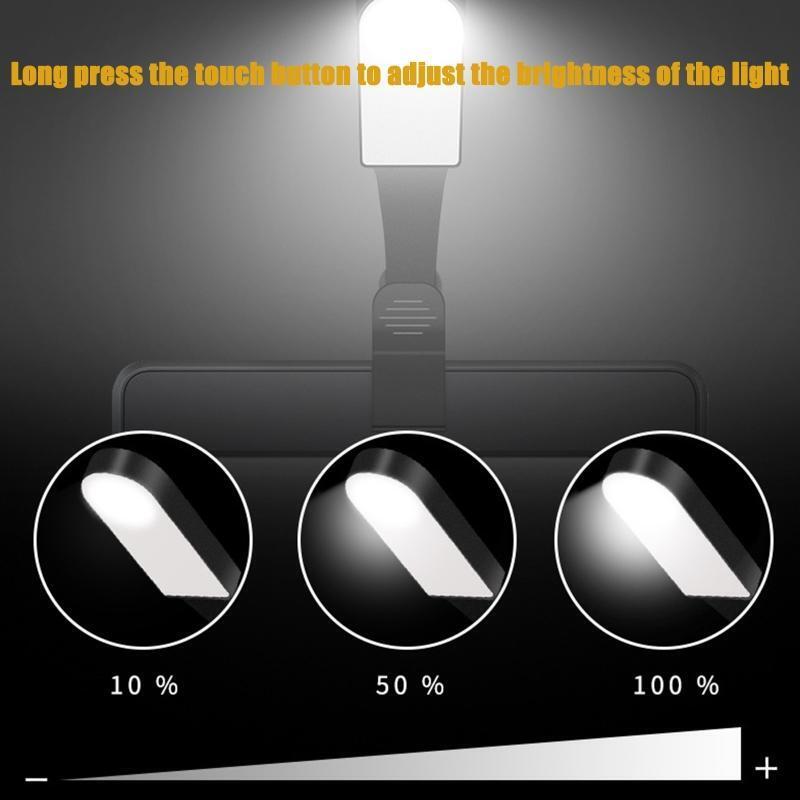 LED Reading Lights Plastic Material Flexiable Small Night Lights for Bed Reading