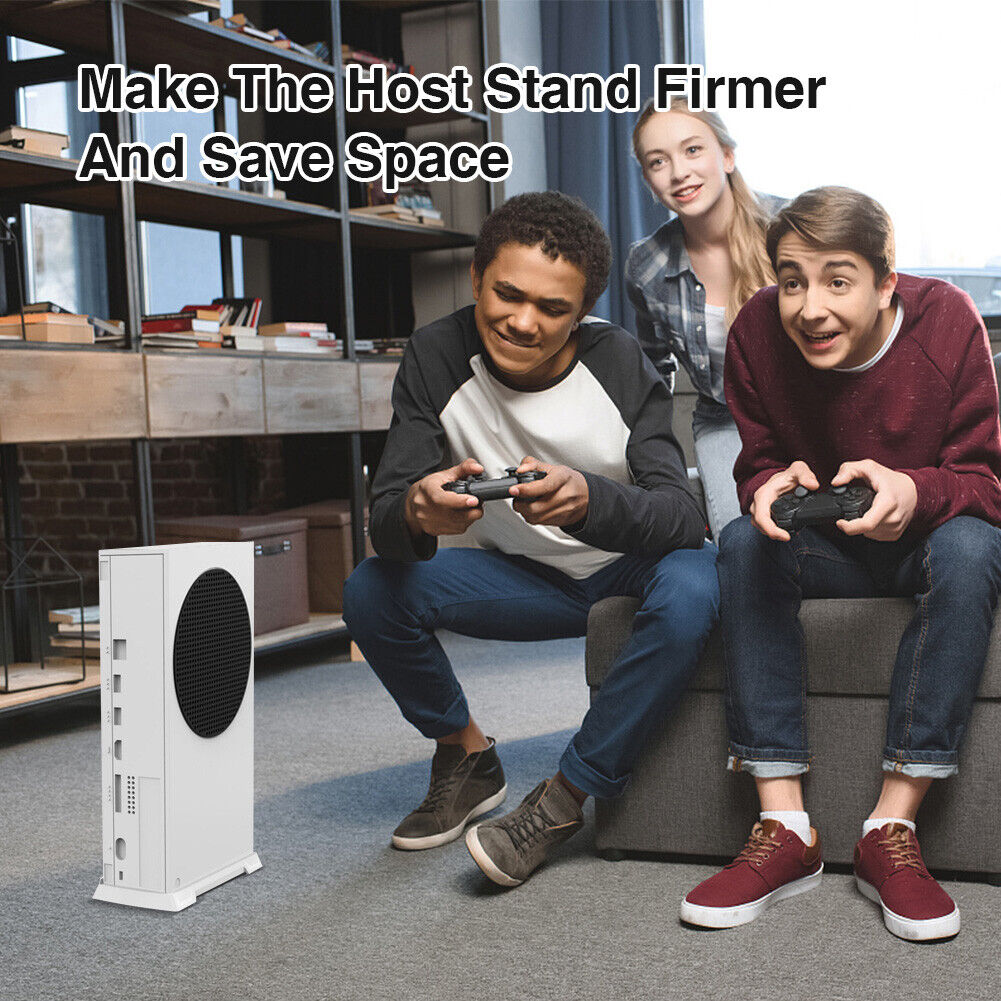 Vertical Stand w/ Built-in Cooling Vents for Xbox Series S Console (White)
