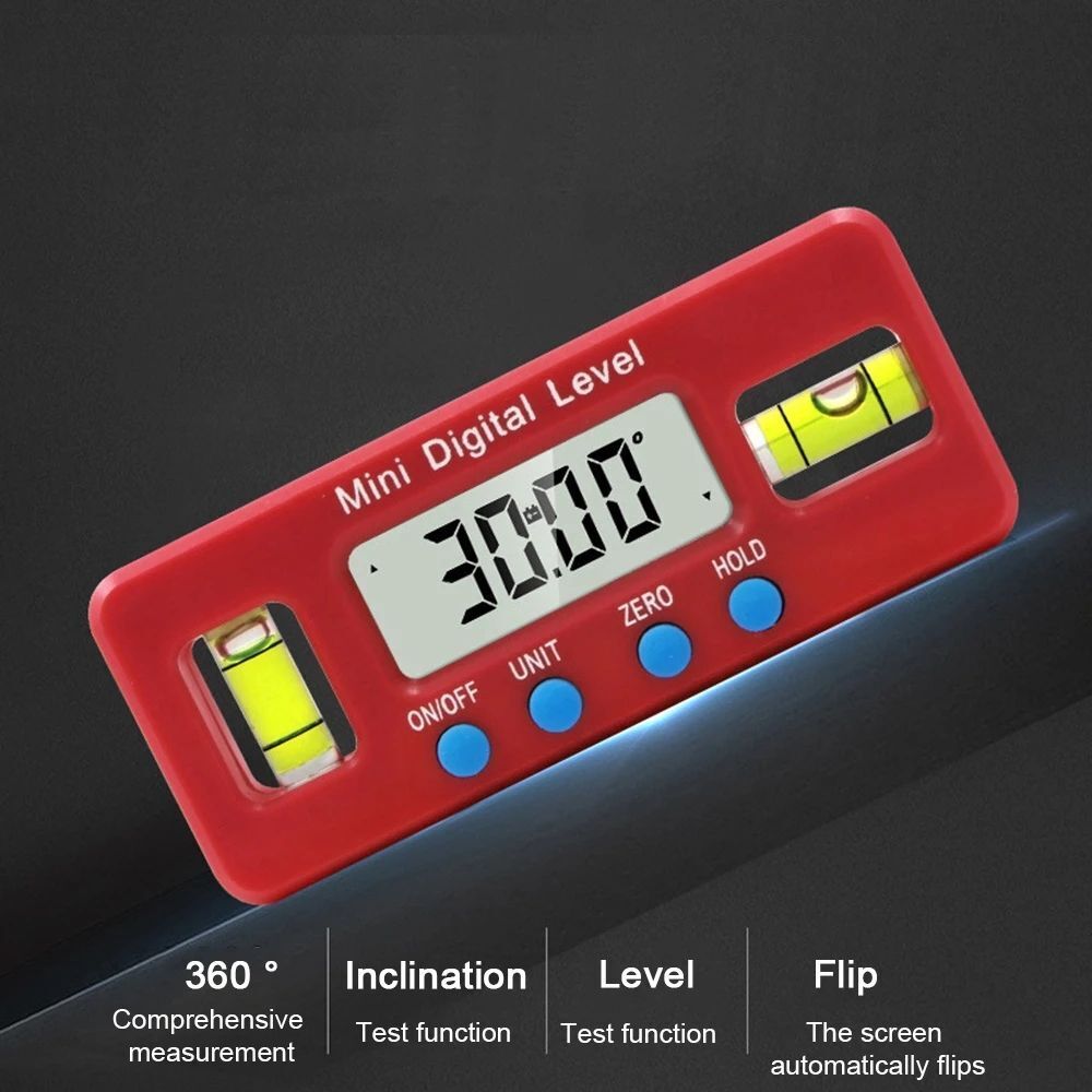 Inclinometer Digital Display Water Proof Level Box Angle Measuring Finder