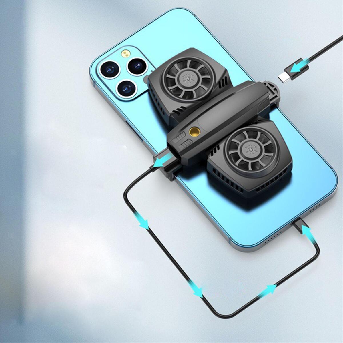 K4 Cell Phone Cooler with Dual Semi Conductor Heatsink for Gaming