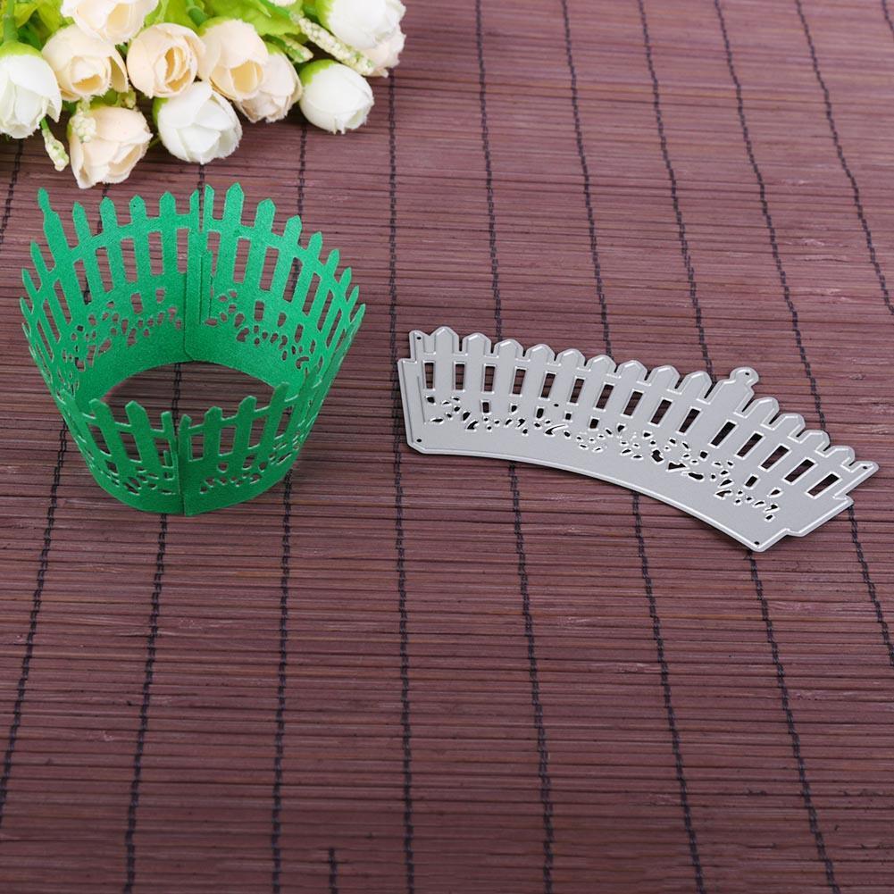 Fence Cake Cutting Dies Stencils Scrapbook Embossing DIY Craft Album Card