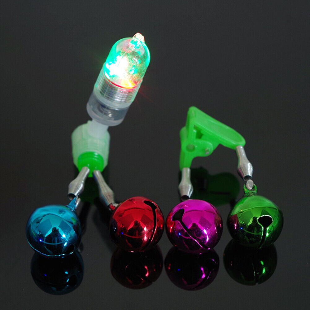LED Night Fishing Rod Tip Light Smart Sensor Bite Alarm Lamp Fishing Gear