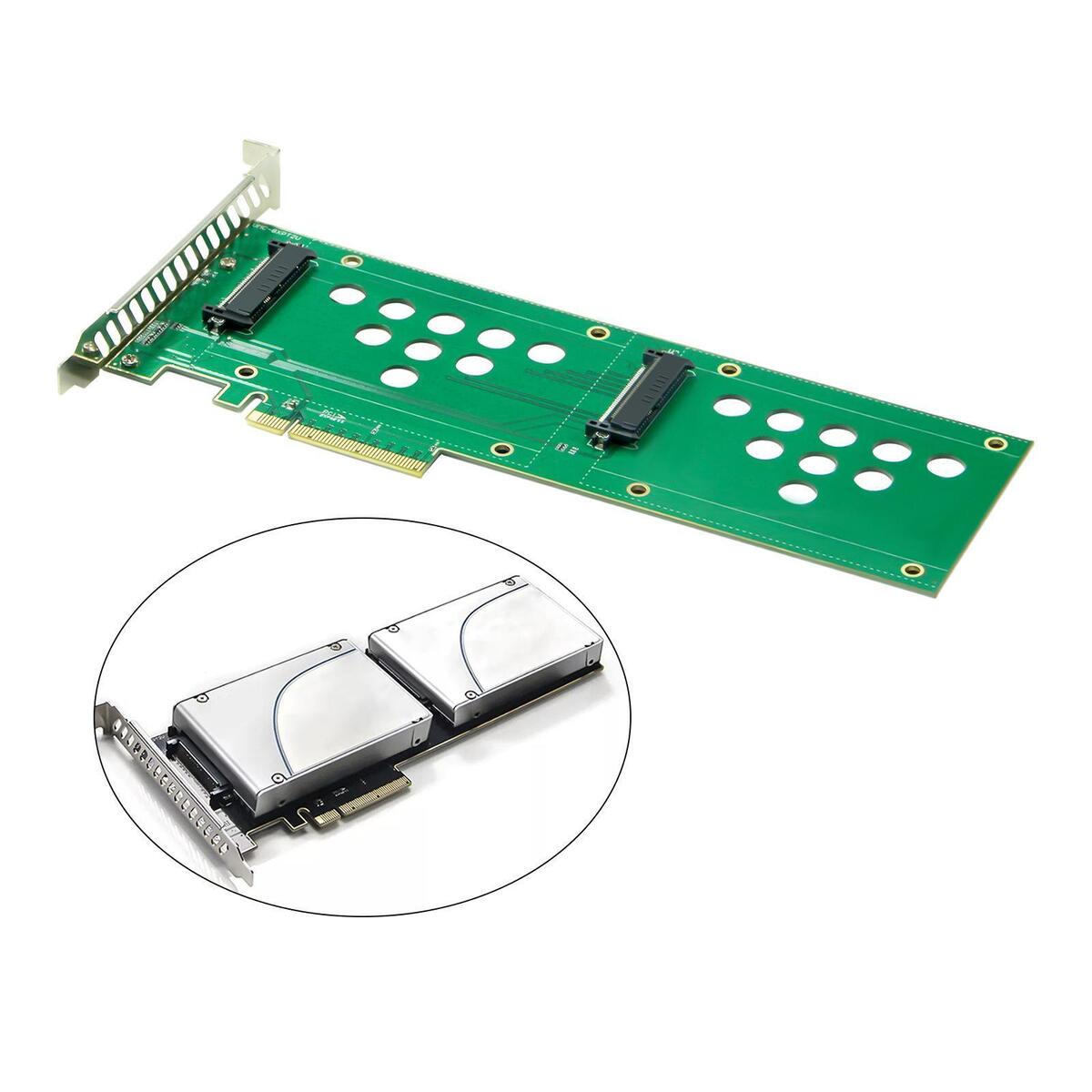tachiuwa U.2 PCI-e ExpansionCard SFF-8639 to SSD Adapter Card, PCI-E 3.0 X8 SATA