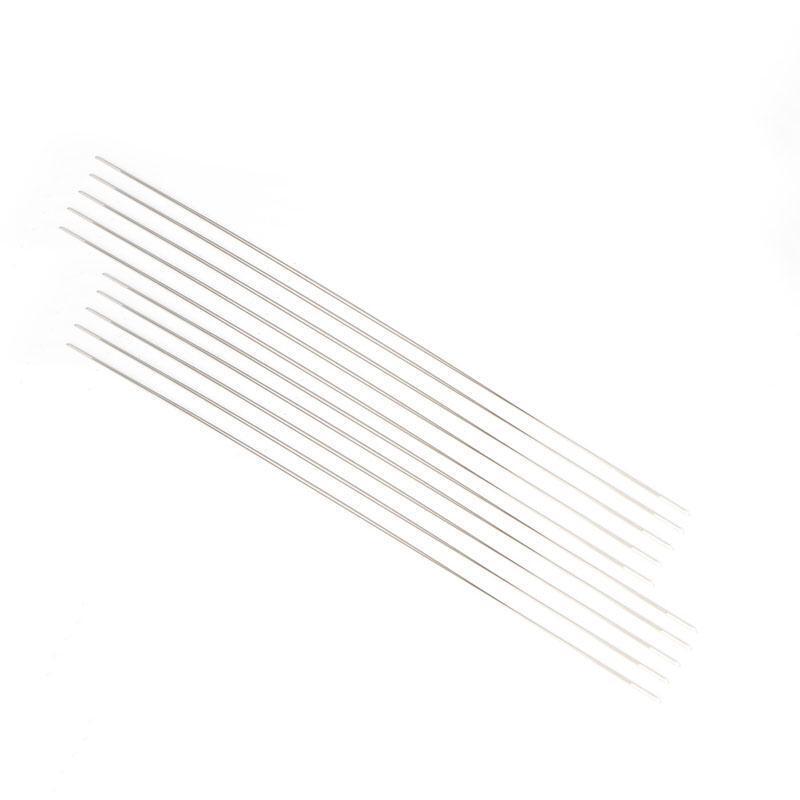 10x Big Eye Curved Beading Needles For DIY Bracelet Necklace Stringing 125x0.6mm