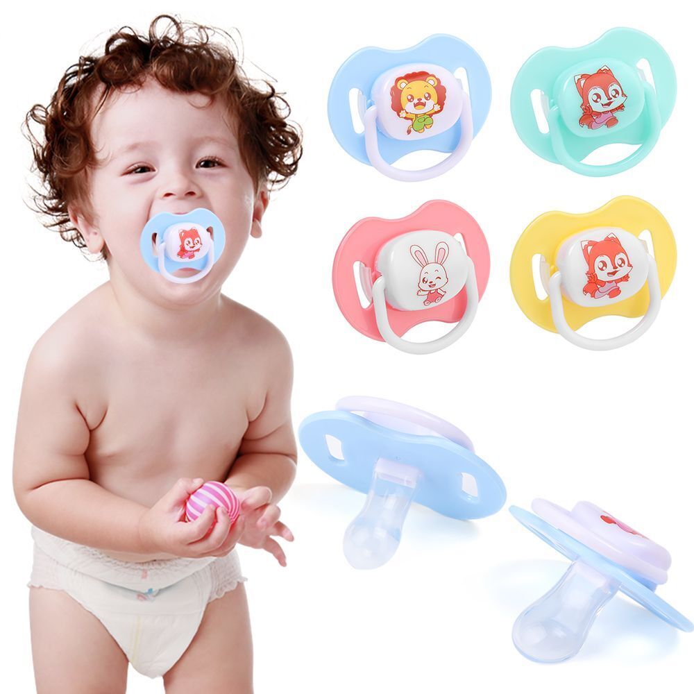 Dustproof Lid Infant Silicone Nipple Baby Pacifier Soother Infant Teether