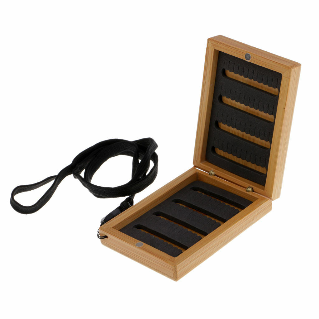 Classic  Mini Double Side Fly Fishing Flies Tackle  Case - Holds
