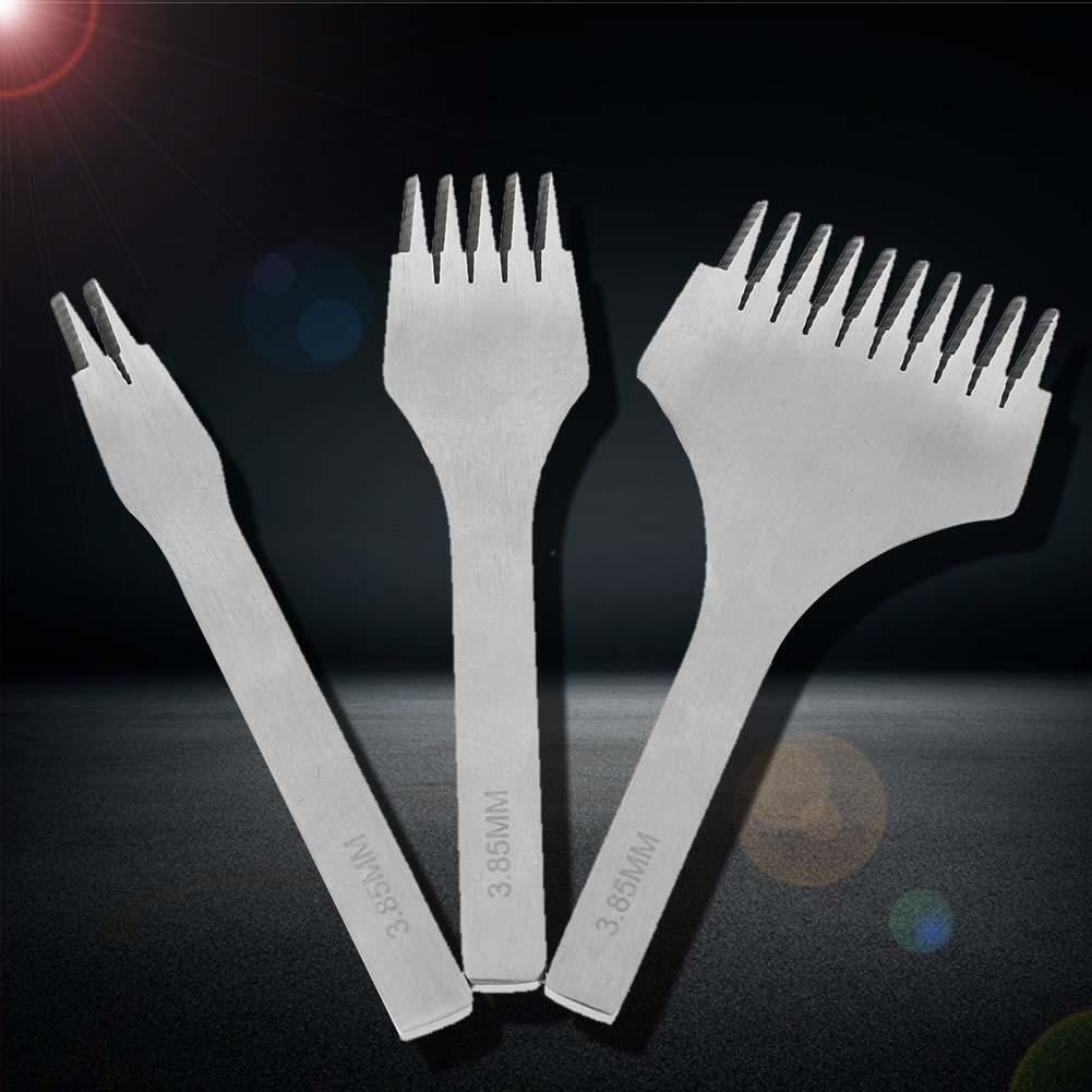 3pcs Europe Oblique Flat Cut French Leather Punch Carving Art Tool(3.85)