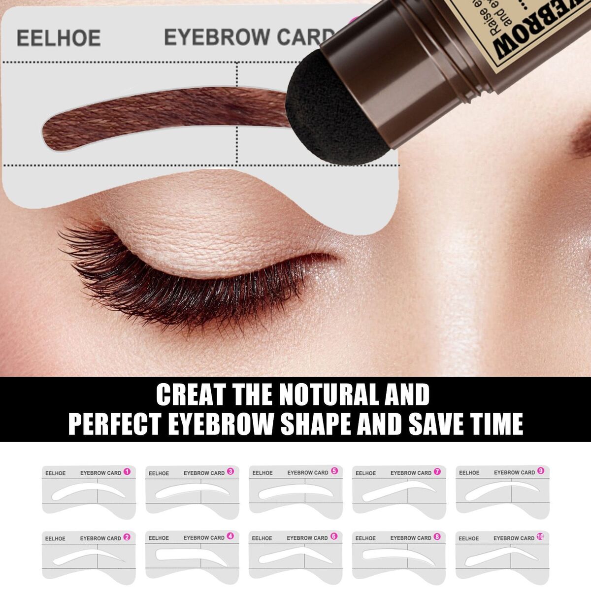 Long Lasting One Step Eyebrow Stamp Brow Stamp Shaping Kit Shaping Makeup Set