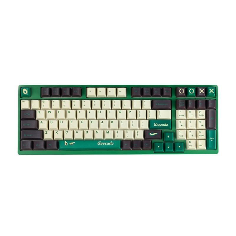 141pcs PBT Keycap Cherry Profile Dye Sublimation Keycap w/ 7U Space Bar Key Cap