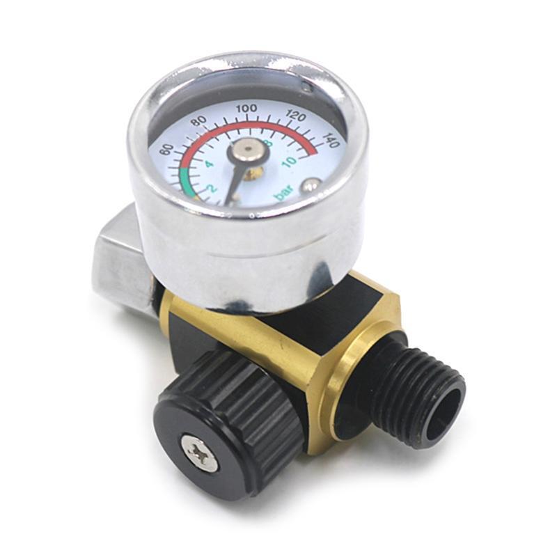 1/4 Inch Air Filter Pressure Regulator w/ Pressure Gauge and Oil Water Separator