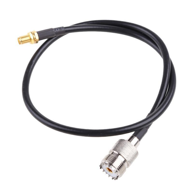 Ham Radio Antenna Adapter SMA Male to UHF SO239 Female RG58 Coaxial Jumper Cable