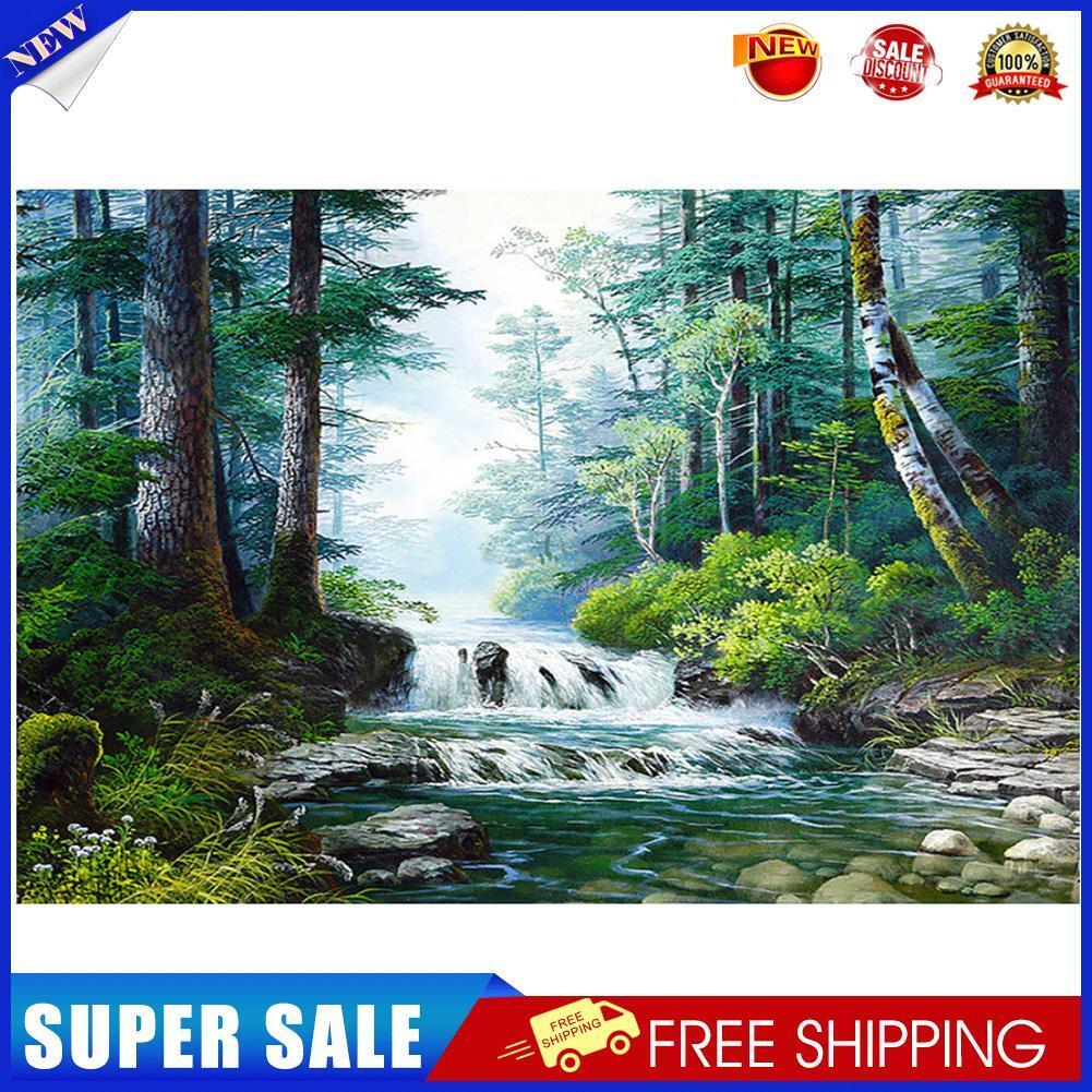 Forest River DIY Full Drill Diamond Painting Embroidery Cross Stitch Mosaic