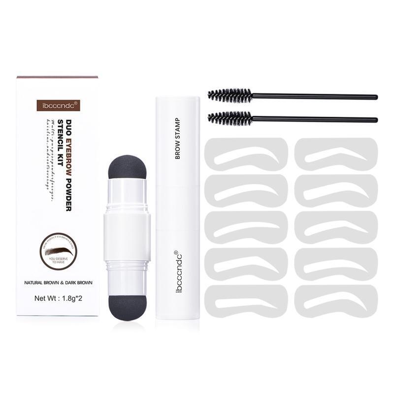 1set Step Eyebrow Stamp and Shaping Kit Stamps Stencils for Perfect Eyebrows