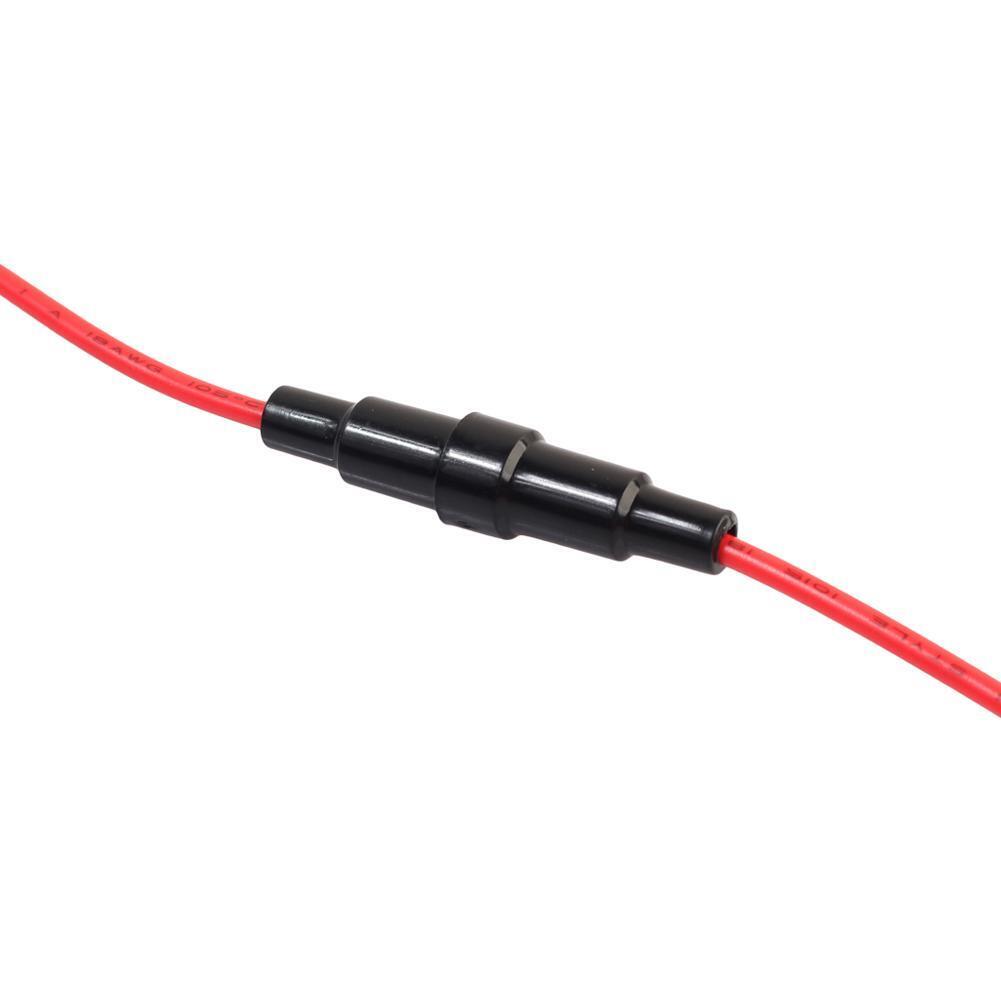 Car Cigarette Lighter Cable 1m/3.3ft 18AWG 10A Powe Cable Wire Cord w/ Fuse