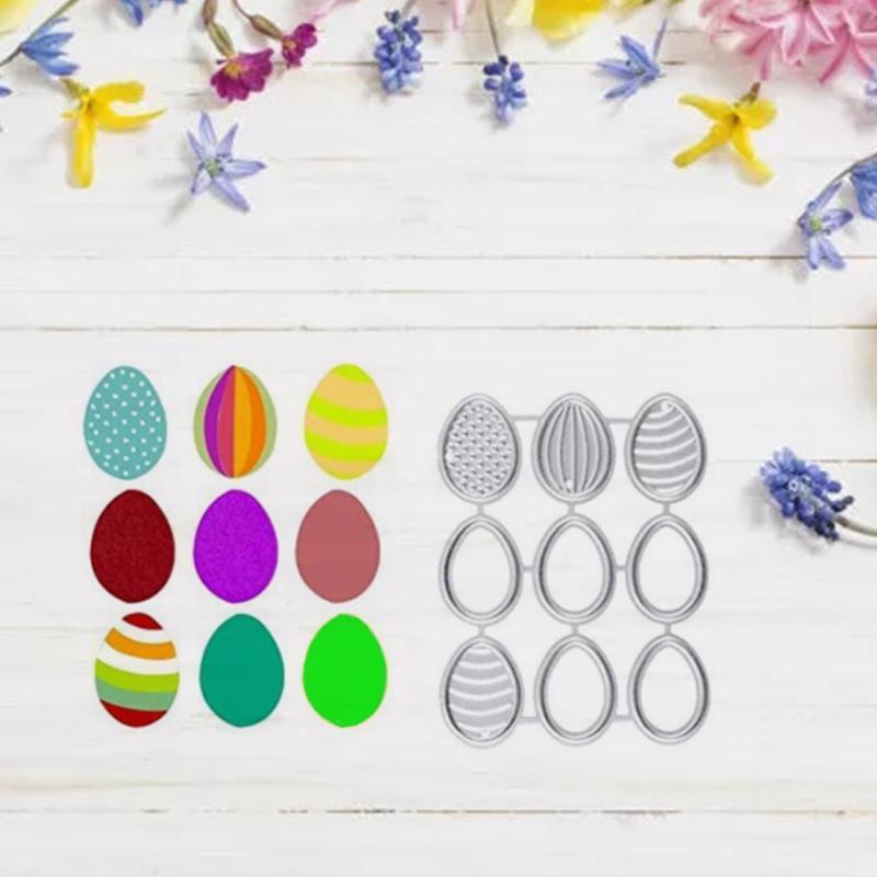 Cutting Dies Easter Eggs Embossing Dies Stamps for Card Making Decorative Craft