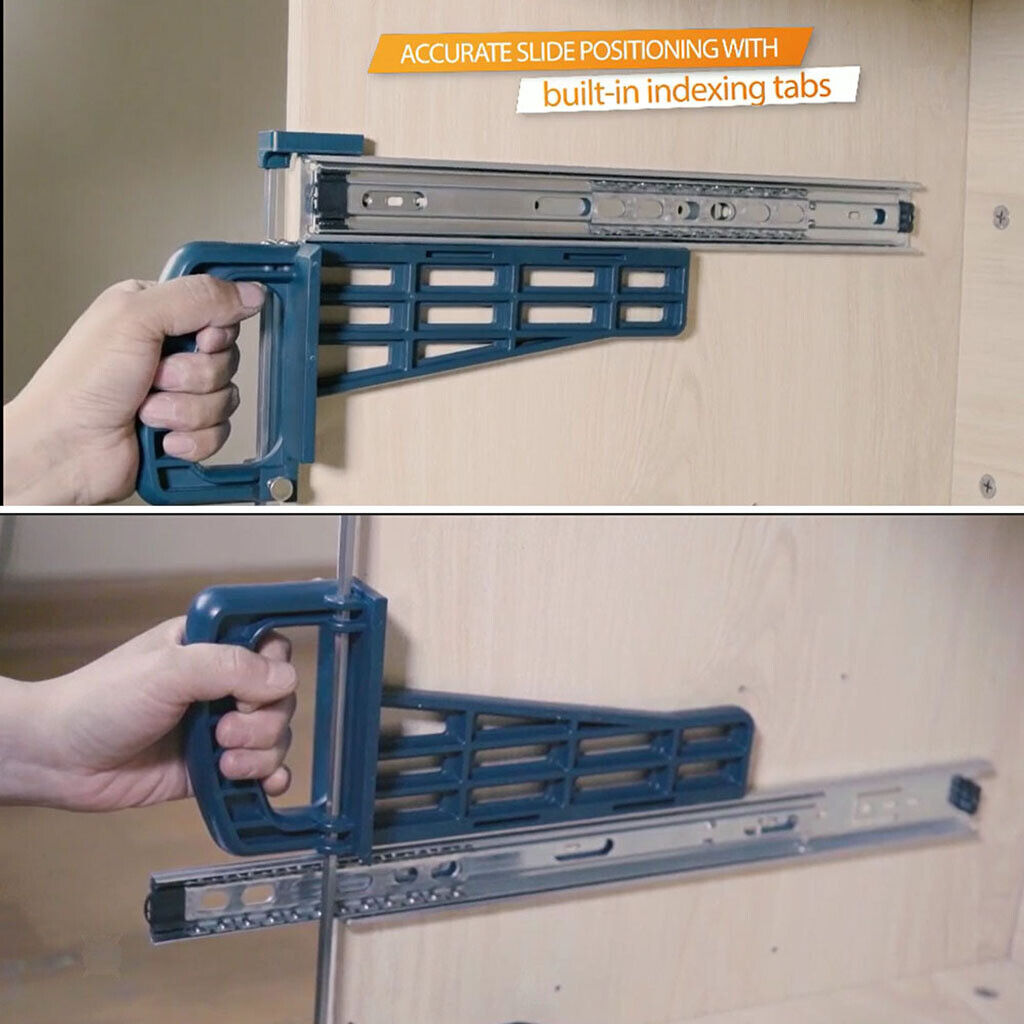 Drawer Guide Sliding Installation Template for Cabinet Woodworking Tool Set