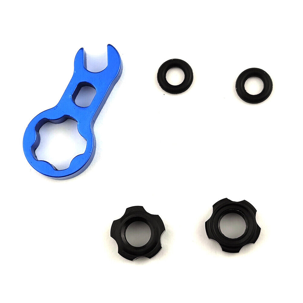 Road Bike Valve Nut Aluminum Alloy Cycling Protection Accessories (Red)