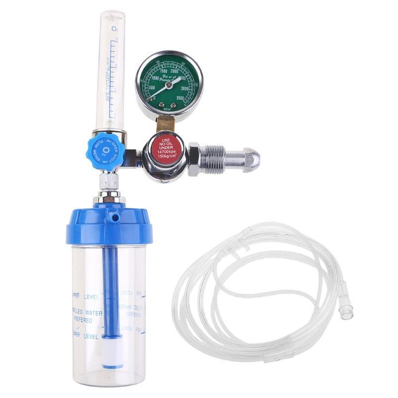 Oxygen Gauge Oxygen Pressure Gas Regulator G-5/8" Inhaler O2 Pressure Reducer