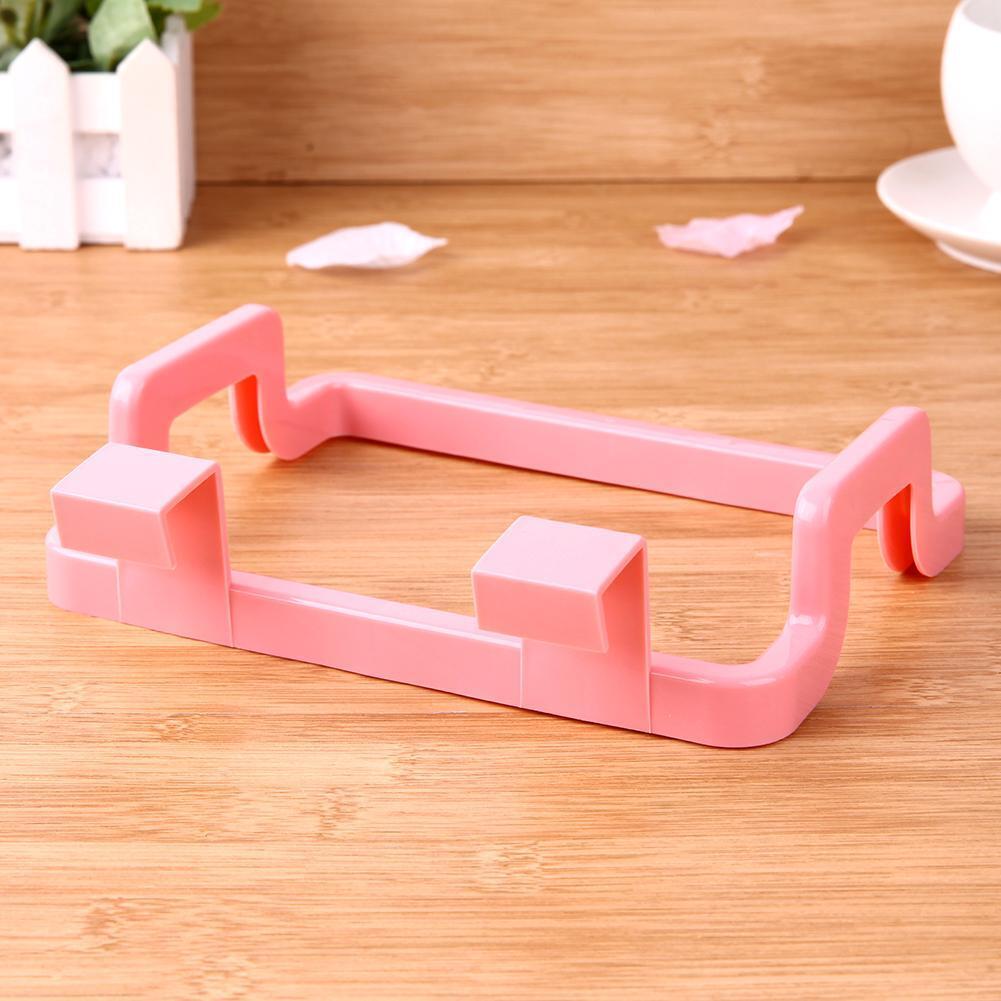 Portable Garbage Trash Bag Holder Incognito Cabinets Cloth Rack(Pink)