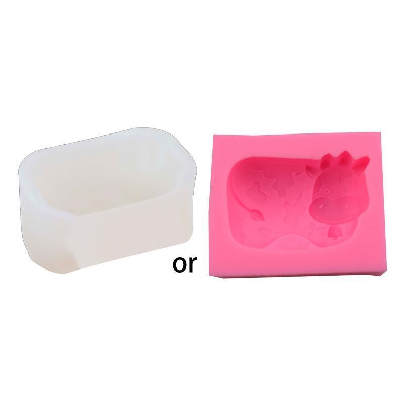 Ice Cube Soap Molds Cute Cows for Making Candle Gumpaste Chocolate Dough Gift