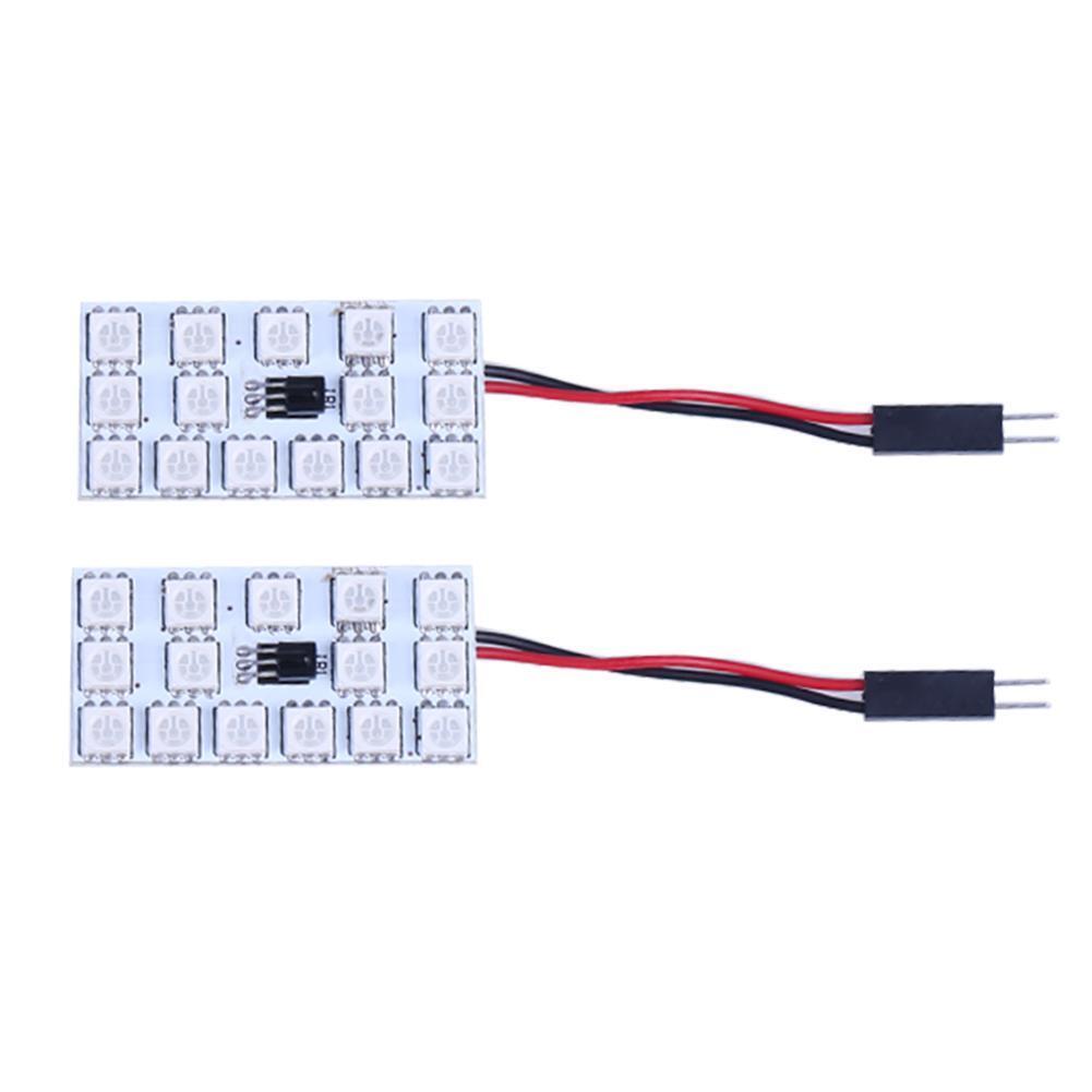 RGB T10 ba9s 15SMD-5050 Car Dome Light Interior Light with Remote Control