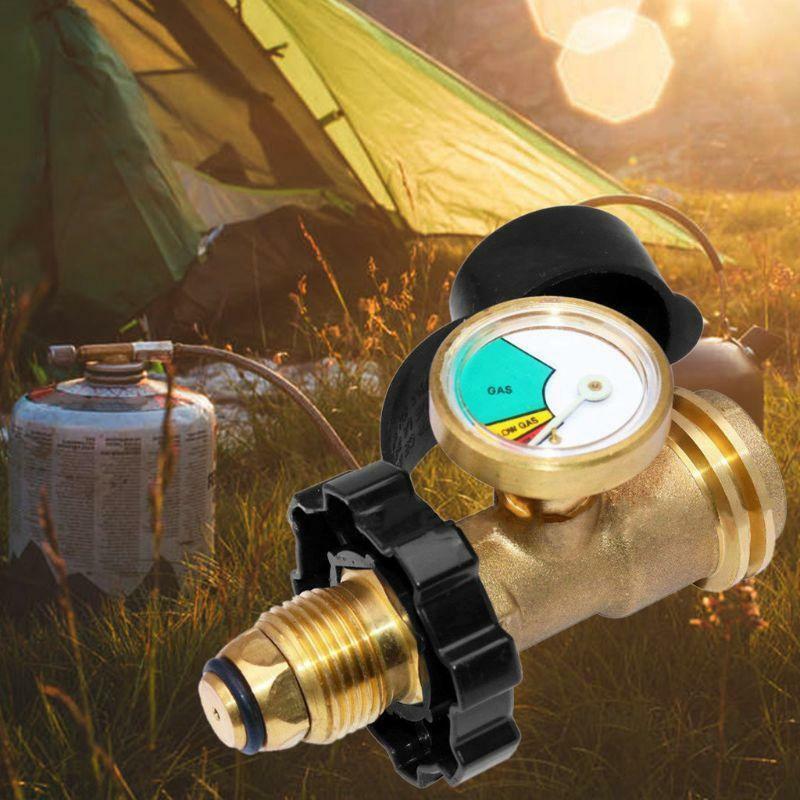 Universal BBQ Gas Propane Pressure Gauge Tank RV Pressure Gauge Level Indicator