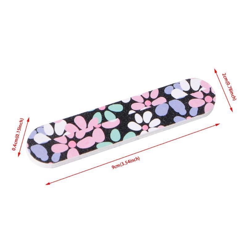 1PC Double Side Round Shape Nail Files Sanding Manicure Tools Nail Art Tips New