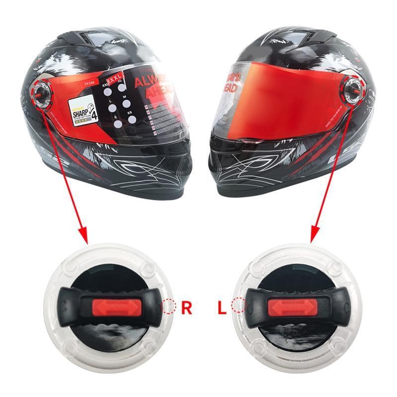 Motorcycle Helmet Lens Visor Shield Base Plate Rotate Switch for FF370/358/386
