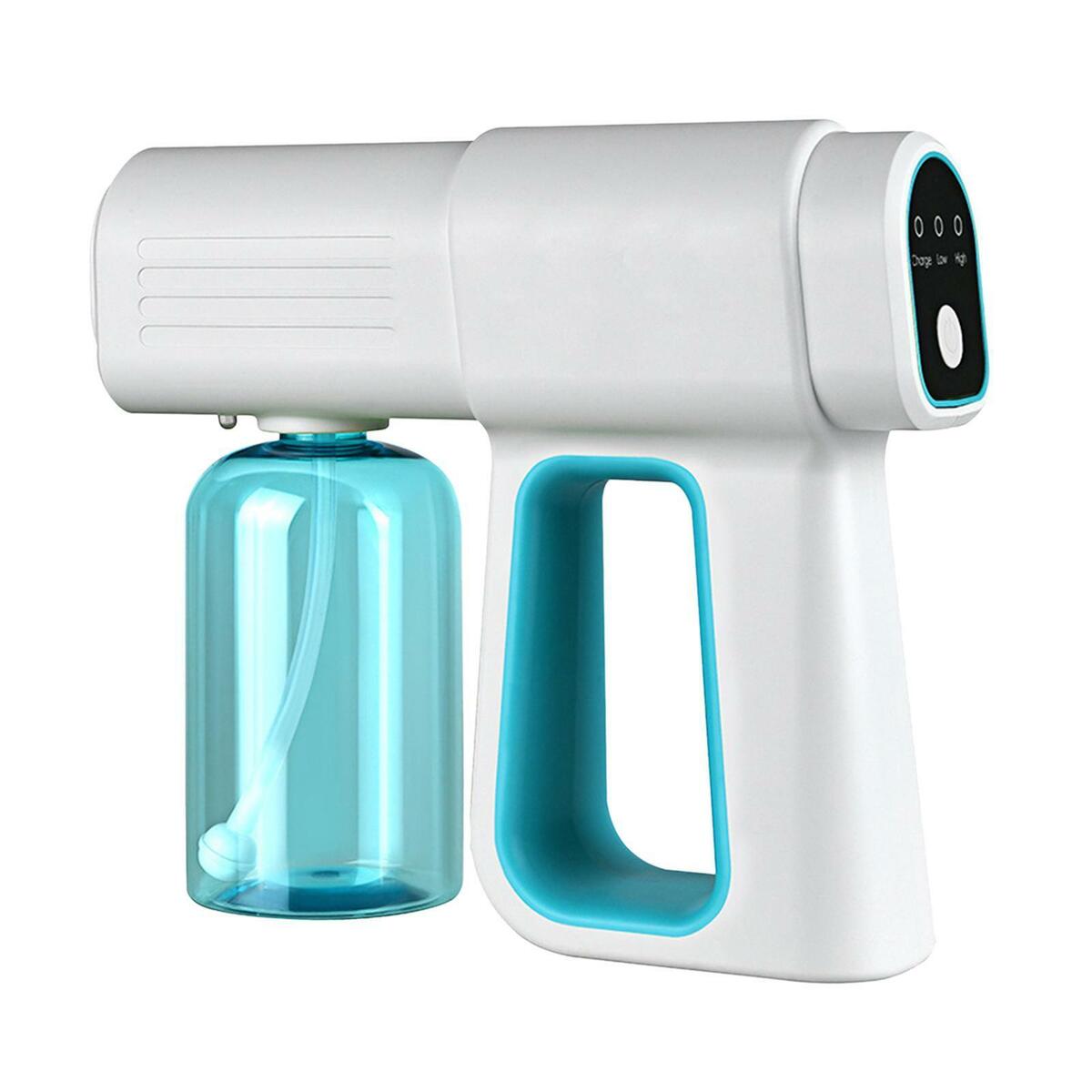 2Pcs Nano Sprayer Gun Adjustable Foggers 380ml with Blue Light Disinfection