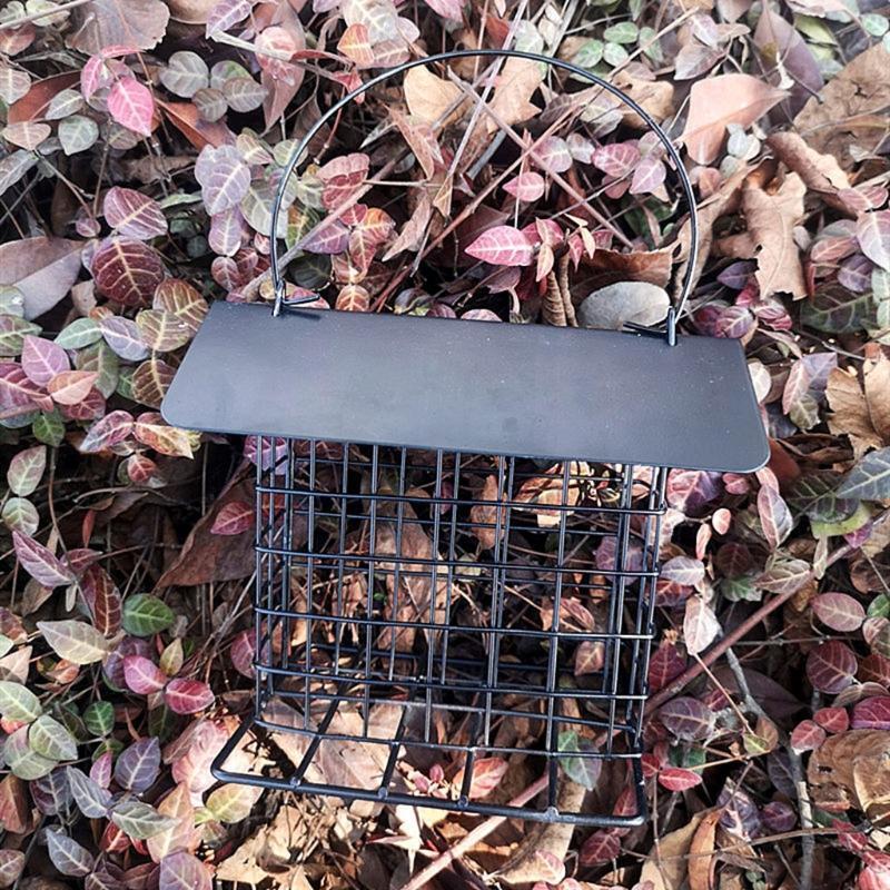 Hanging Bird Feeders for Outdoors Metal Suet Holder Creative Bird Fruit Box