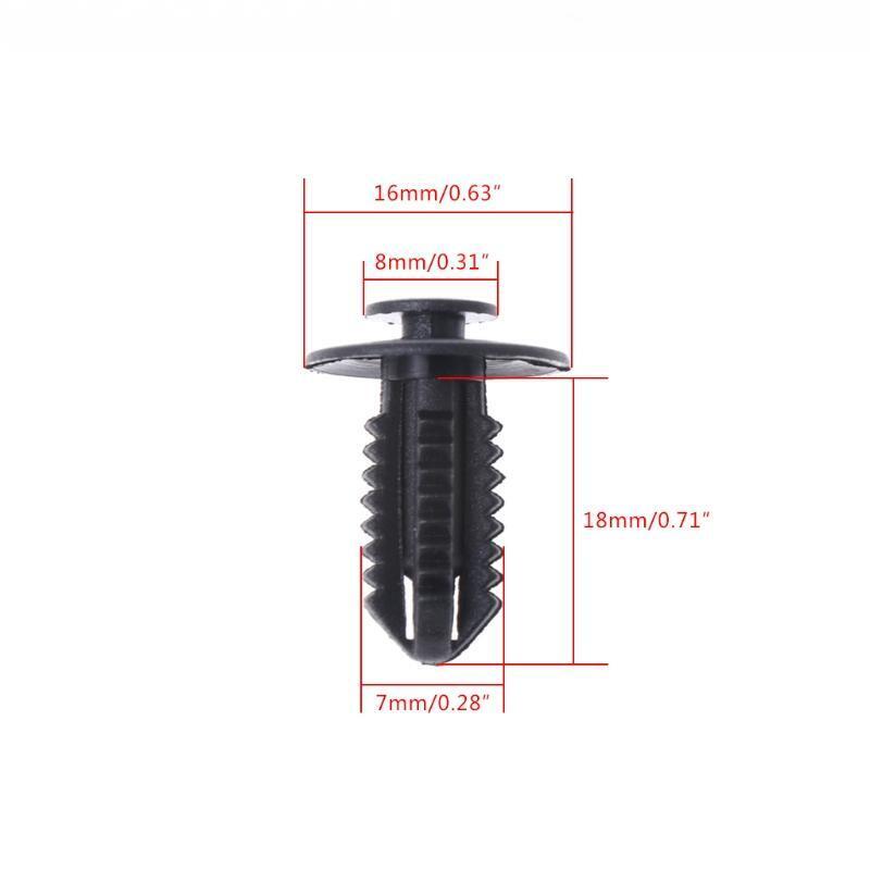 50 Pcs Car Auto Push Type Bumper Fender Retainer Fasteners Clip For BMW Mercedes