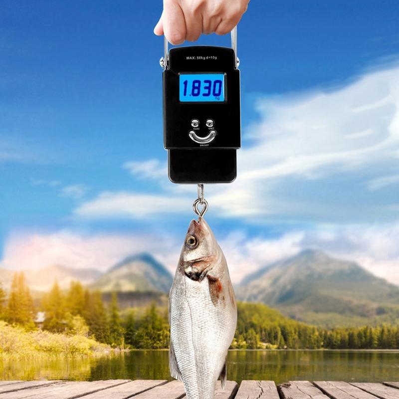 Digital Fish Scale 110lb/50kg Fish Gripper Fishing Lanyard Fish Hook Remover Kit