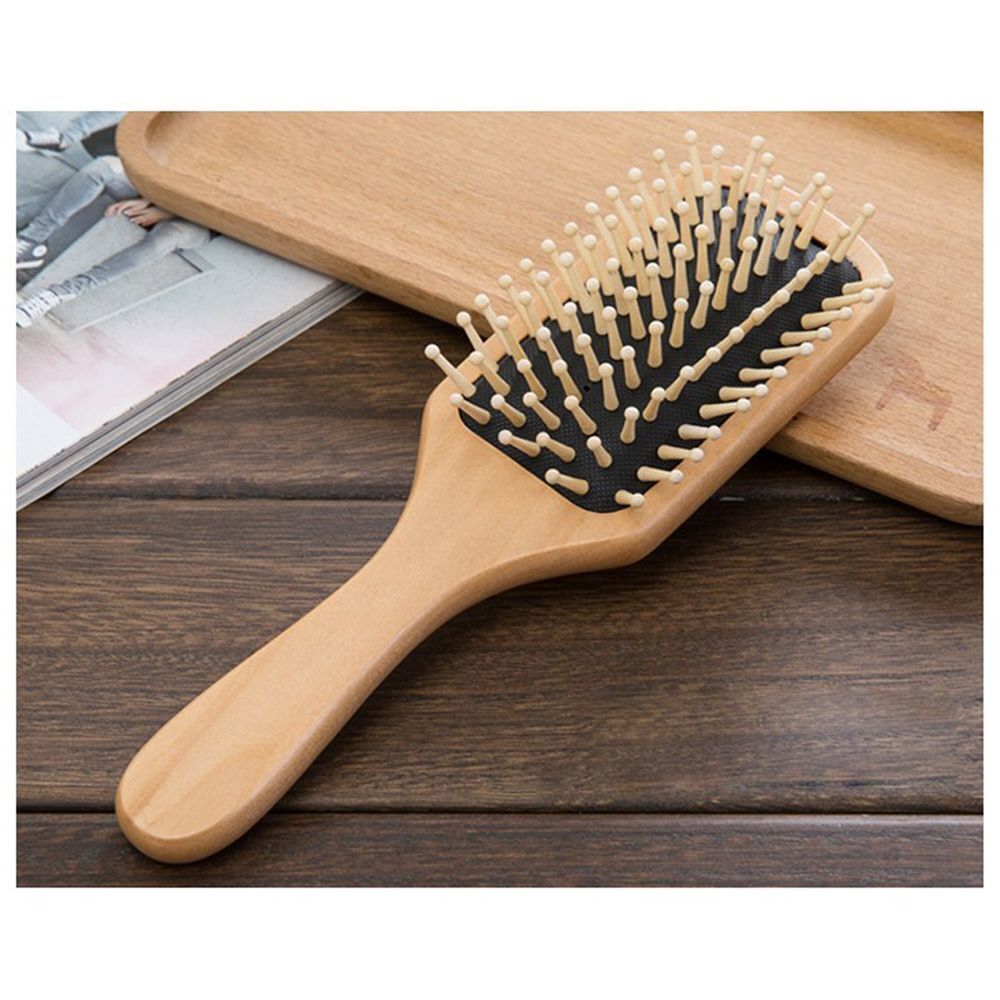Handle Airbag Anti-static Hair Styling Wood Paddle Hair Comb Hairdressing tool