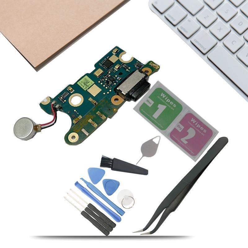 USB Charging Port Connector Microphone Flex Cable Replace for HTCU11 with Tools