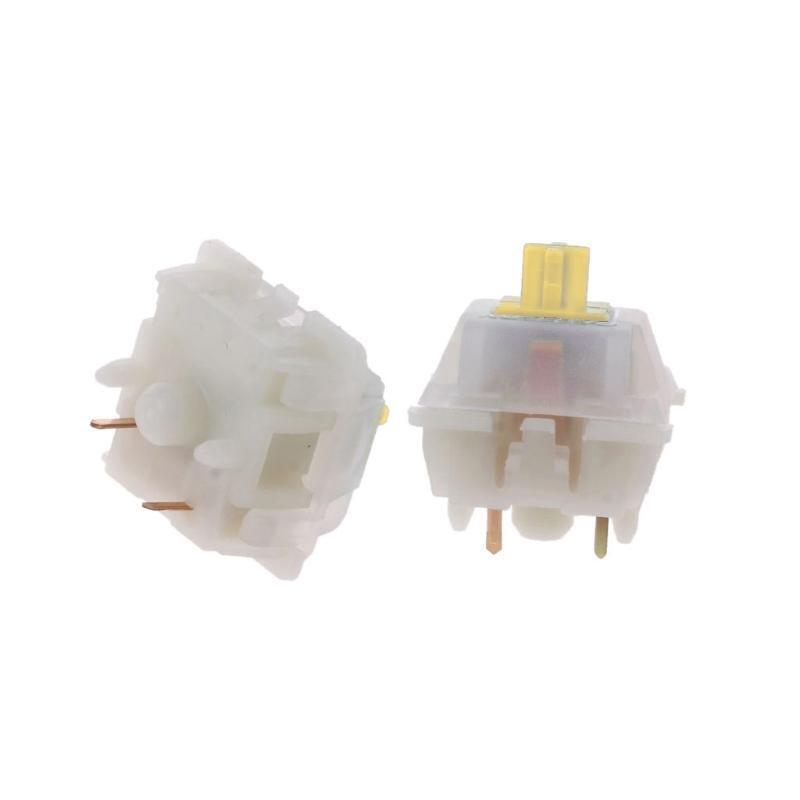 Milky Yellow Switches for Gateron MX Keyboard Switches Milky Yellow Axis Switch