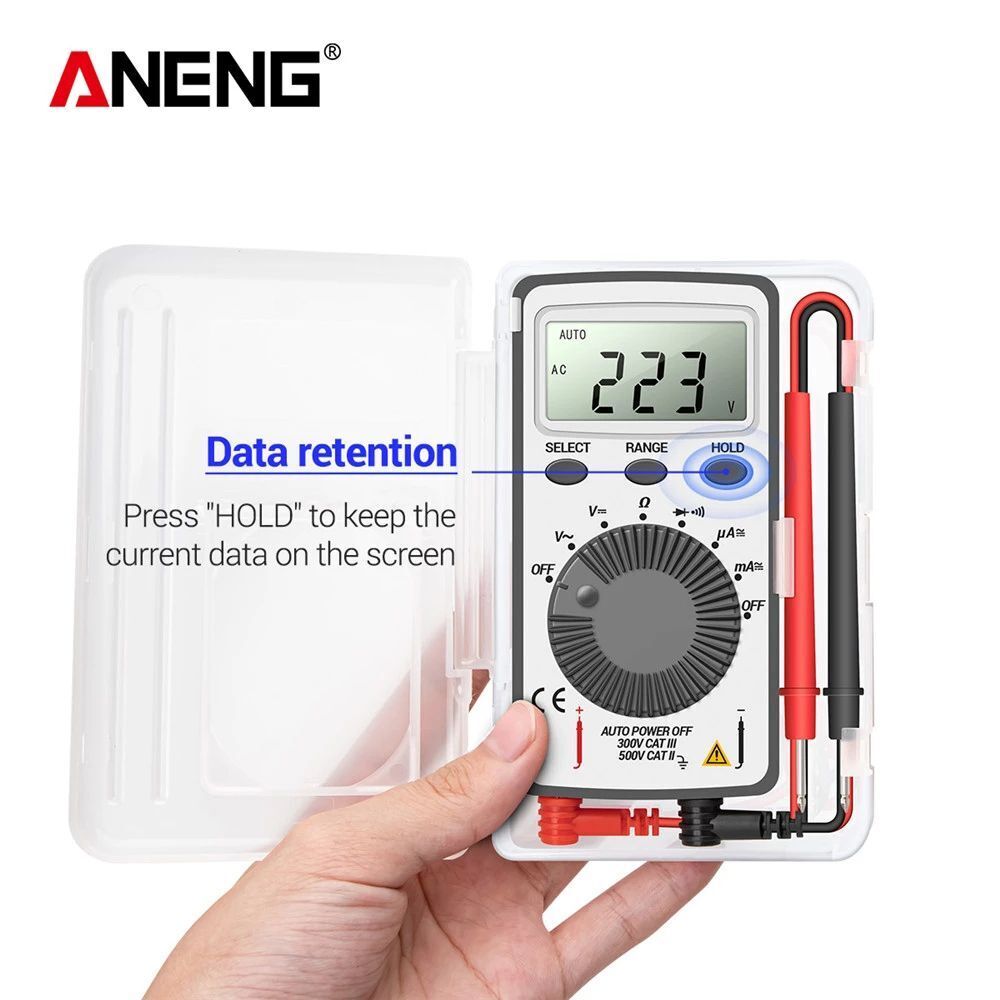 Multimeter DC/AC Current Voltage Tester Digital Profesional Meter True RMS