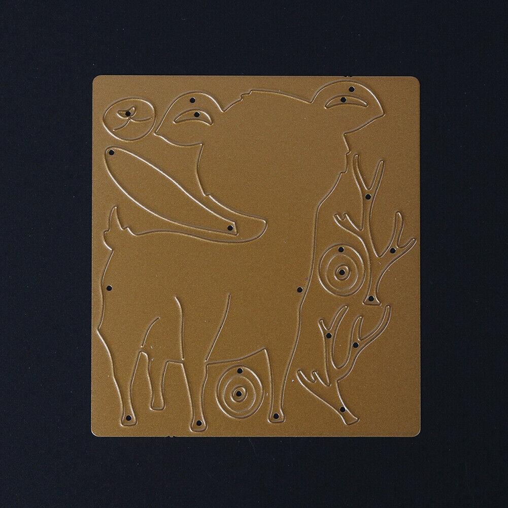Deer Metal Cutting Dies Stencils for DIY Scrapbooking Embossing Paper Card-