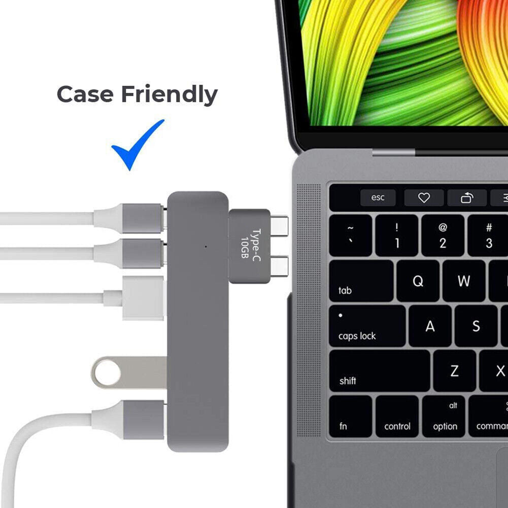 USB Dual Type-C Short Extender Male to Female Extension Adapter Connector