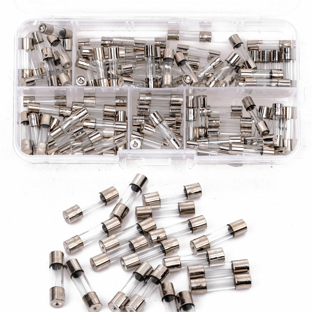 150pcs 5x20mm Quick Blow Electrical Glass Fuses Fast-Blow Acting Assorted Kit