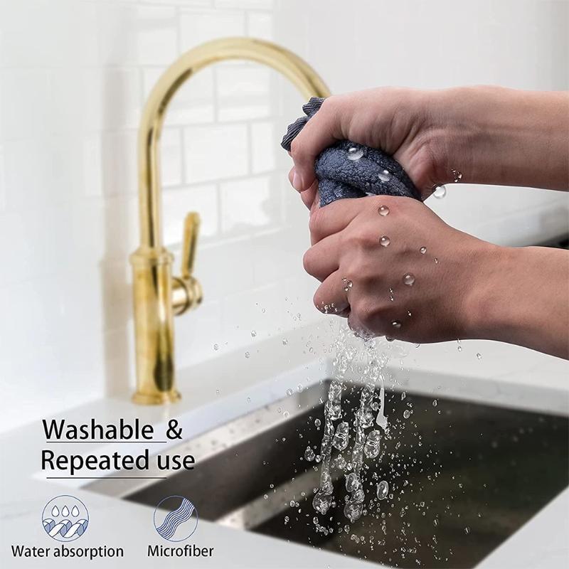 4 Pieces Premium Faucet Absorbent Mats Useful Water Drying Mats Behind Faucet