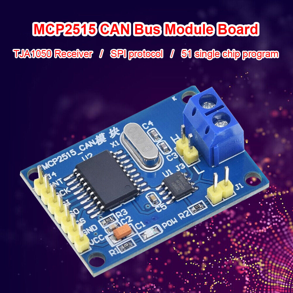 MCP2515 CAN Bus Module Board TJA1050 Receiver SPI for 51 MCU Controller